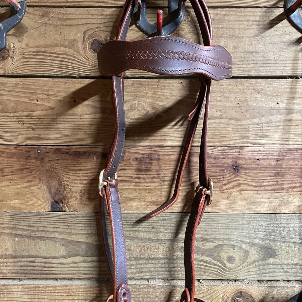 Brand New Leather Draft/large Horse Bridle